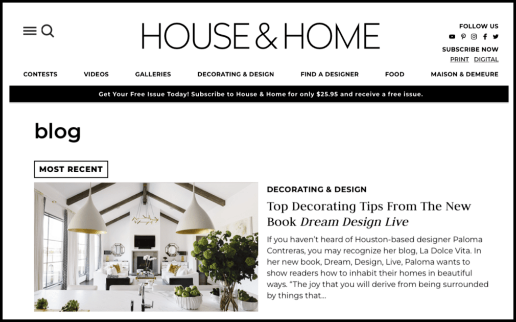 House & Home Blog
